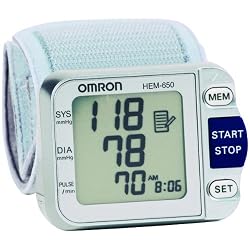 Omron Deluxe Wrist Blood Pressure Monitor With Aps