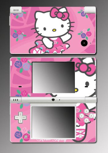 Hello Kitty Pink Princess Fairy Cute Girl Cat Kitten Vinyl Decal Cover Skin Protector #7 for Nintendo DSi