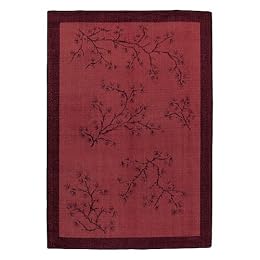Mohawk Home Asian Floral Rug Collection - Brick Red : Target from target.com