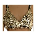 Dance Bra Cover, Gold Color