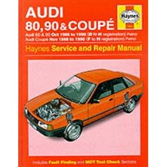 Audi 80, 90 and Coupe 1986-90 Service and Repair Manual (Haynes Service and Repair Manuals)