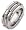 10mm cable white gold wedding band ring (14K Gold)