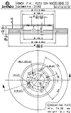 Brembo 25548 Front Disc Brake Rotor