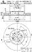 Brembo 25548 Front Disc Brake Rotor