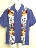 Dragonfly Clothing Gamble Shirt Blue Vegas Style shirt for Poker Players, Gamblers, Bikers and Clubwear - Poker Shirt