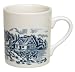 Churchill China Brook Blue Oslo Mugs, Set of 4