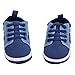 DZT1968® Unisex Baby Soft Sole Cloth Shoes Socks Prewalker For Spring Summer Fall (6~12 Months, Dark Blue)