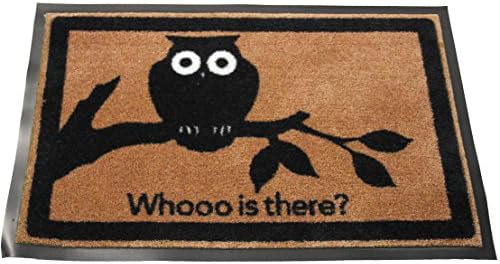 Wacky Mats - 19004421 - Who is there? - Owl - Door Mat 2' x 3