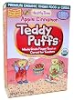 Healthy Times Premium Organic Teddy Puffs Finger Food or Cereal for Toddlers, Apple Cinnamon, 5.5-Ounce Boxes (Pack of 12)