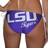 NCAA LSU Tigers Womens Solidify Bikini Bottom - Purple (Small)