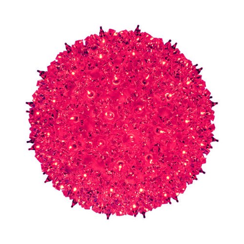 Bethlehem Lighting Indoor/Outdoor Mini Starlight Sphere 50 Lights, Red