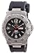 REACTOR Men's 52801 Gamma Never Dark Black Dial Titanium Rubber Strap Watch