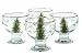 Spode Christmas Tree Ice Cream Bowls, Set of 4