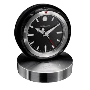 Movado Museum Dial Sleek and Versatile Travel Alarm Clock