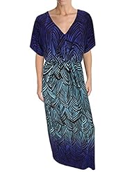 V-neck Dolman General Print Draped Elasticized   Waistline Short Polyester/Spandex Jumpsuit/Maxi Dress 