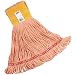 Rubbermaid FGA15106 Web Foot Wet Mop, Small, 5" Yellow Headband, Orange