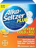 Alka-Seltzer Plus Severe Cold & Flu Effervescent, Citrus, 20 Count