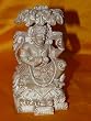Hanuman Playing Manjira Devotee of Ram Hand Carved Stone Statue 6"