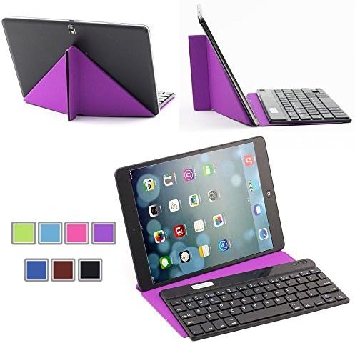 Generic Ultrathin (4mm) Wireless Bluetooth Keyboard With a Transformers Stand case for Android Tablet/Phone Samsung Galaxy Tab / Samsung Galaxy Note / Google Nexus 7 /Asus MeMO Pad / Sony Xperia Z2 (2014) 10.1 inch / Other Android Devices/Alldaymall/Dragon Touch/NeuTab...)Purple