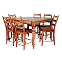7 Pc Gathering Table Set - Antique Bronze