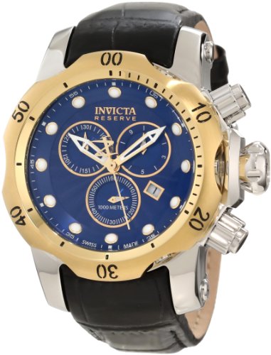 Invicta Men's 10814 Venon Reserve Chronograph Blue Textured Dial Watch