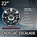 2007-2011 Cadillac Escalade 22 Inch Factory Chrome Wheels Replacement Set of 4 
