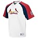 St. Louis Cardinals Majestic White V-Neck Crusader Jersey