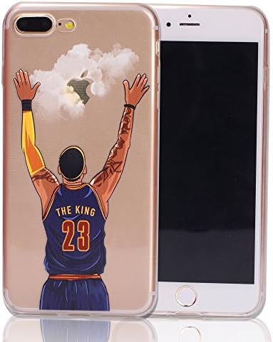 NBA Phone Case NBA Star Soft Tpu Phone Back Cover Lebron James Stephen Curry Phone Cover Coque for Iphone 7 plus 5.5 Inch (01)