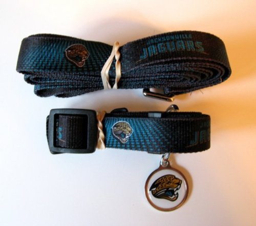 Jacksonville Jaguars Pet Accessories Set - Small (6' Leash, Collar, and ID Tag)