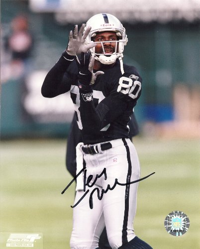 JERRY RICE,OAKLAND RAIDERS,HALL OF FAME,HOF,SIGNED,AUTOGRAPHED,8X10 PHOTO,COA, RARE HARD PHOTO TO FIND