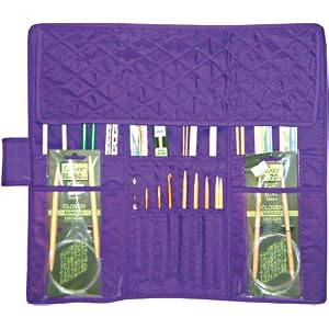 Quilted-Cotton-Knitting-Needle-Case-5-1-2x15-1-2-Purple