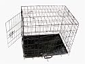 24" Black Metal Dog Cage Cages Dog Crate Crates
