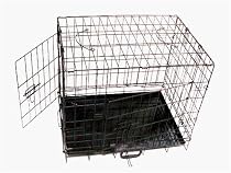 30" Black Metal Dog Cage Cages Dog Crate Crates