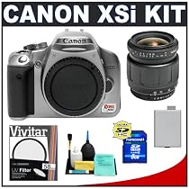 Canon EOS Digital Rebel XSi 12.2-Megapixel SLR Camera Body with Tamron 28-80mm Lens + 8GB Card + LP-E5 Battery + UV Filter + Accessory Kit