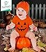 Tstars Halloween Baby Pumpkin Outfit Jackolantern Face Newborn Girl Boy Infant Bodysuit 6M Orange