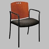 4080 Series M3 Stacking Wood Back Arm Chair, Bluestone Fabric (HON4081JBP90)