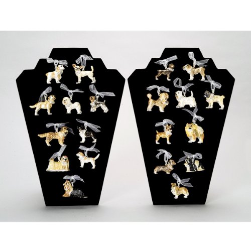 Get Set of 20 Pewter Hand Painted Dog Miniature Christmas Ornaments
1.75" with discount price