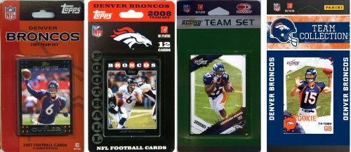 NFL  Denver Broncos 4 Different Licensed Trading Card Team Sets