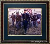 Chamberlain and the 20th Maine By Mort Kustler Framed