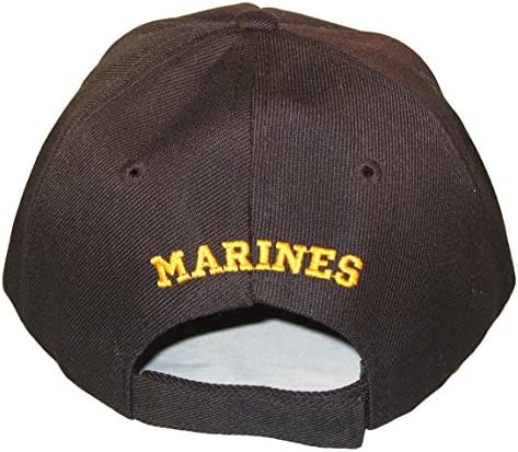 U.S. Marine Veteran Cap with flag. Black