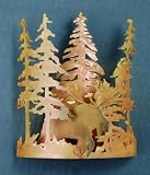 11W Moose Through The Trees Wall Sconce Wall Sconces