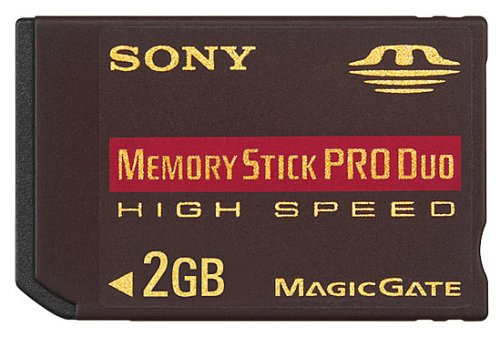Sony 2 GB High Speed Memory Stick PRO Duo Media (MSX-M2GN) (Retail Package)