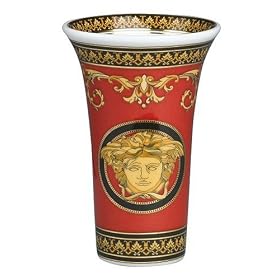 Versace by Rosenthal Medusa Red 4-Inch Vase