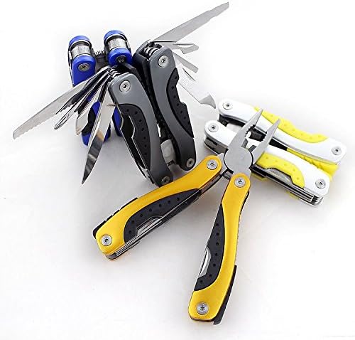 Outdoor Survival Stainless Steel Multi Tool Plier 9 In 1 Portable Compact Pocket
