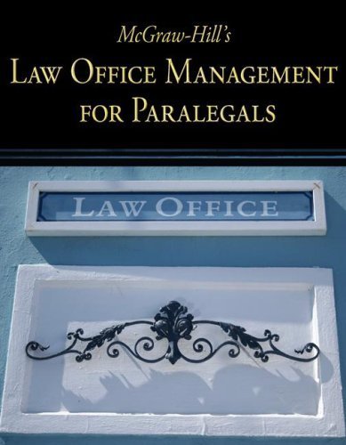 McGraw-Hill's Law Office Management for Paralegals by McGraw-Hill, Higher Education, Technology, Curriculum [McGraw-Hill/Irwin,2008] [Paperback]