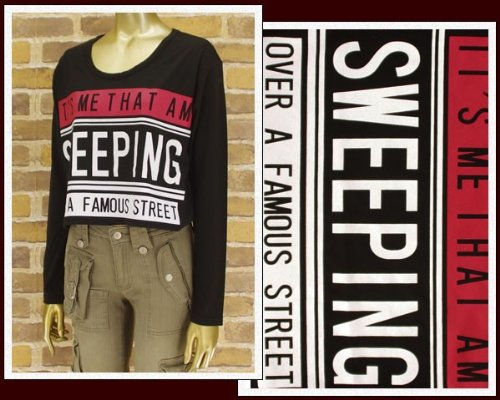 リヴィンアローン LIVIN' ALONE メッセージロゴ Tシャツ レディース 1332013M