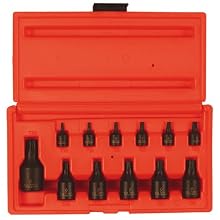 Sunex International 1820S 12 Pc. Internal Torx Socket Set - T10 thru T60
