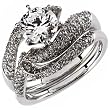 14K White Gold Stylish Snake Diamond Engagement Ring (Center stone is not included)