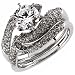 14K White Gold Stylish Snake Diamond Engagement Ring (Center stone is not included)