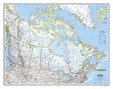 Map of Canada Subject Art Poster Print, 31x24